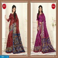 apple madhubani vol-5 wholesale cotton silk saree